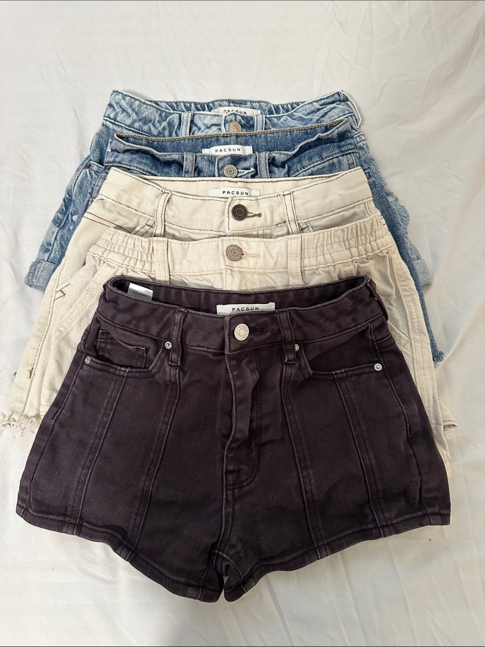 PacSun High-Rise Denim Shorts (Bundle of 5 Pairs) (Size 22)